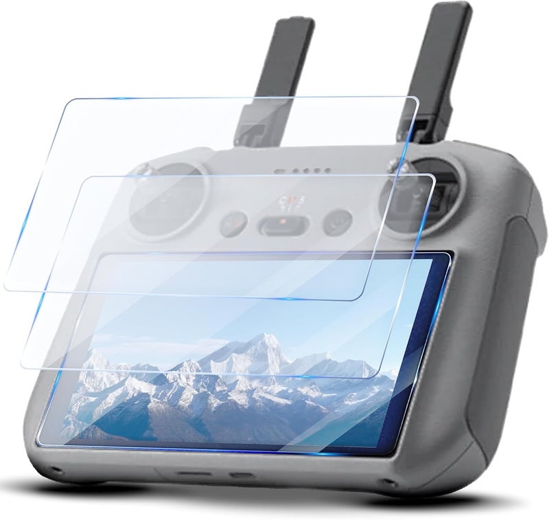 Dormercy 3 Pcs Screen Protector for DJI Mini 4 Pro, Glass HD Clear Compatible with DJI Mini 4/3 Pro/Mavic 3 Pro/Air 3/Air 2S RC/RC 2 Remote Controller Accessories - Image 1
